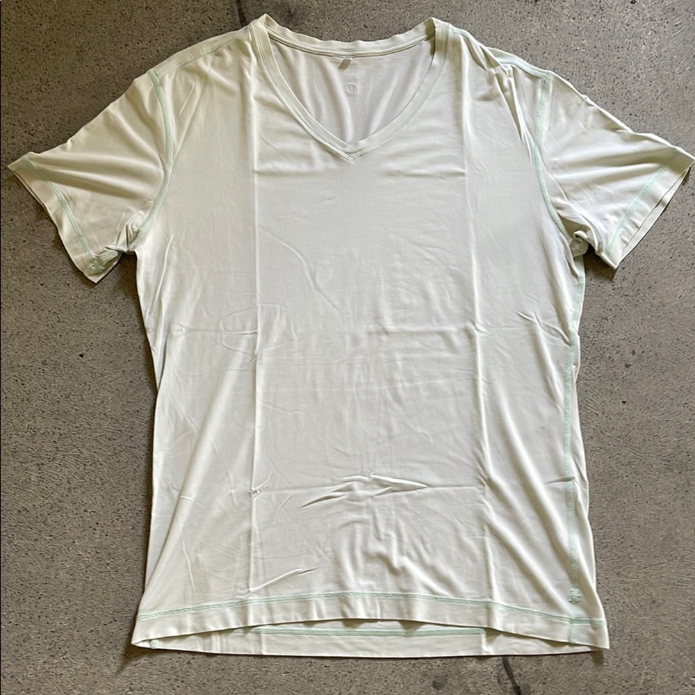 Men's White V-Neck T-Shirt